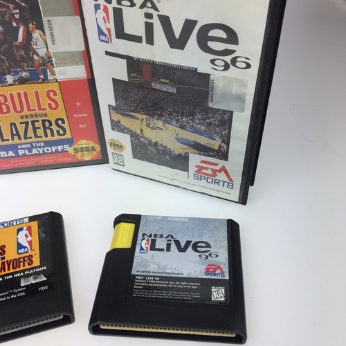 Sega Genesis Game NBA Live 96 Bulls Blazers Jurassic Park Lot of 3 - Picture 4 of 5