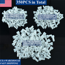 350pcs Closed End Crimp Cap Terminals 22-16 16-14 12-10AWG Gauge Wire Connectors