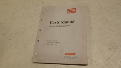 #ad #ad PRENTICE HYDRO AX ATTACHMENTS PARTS MANUAL $89.49