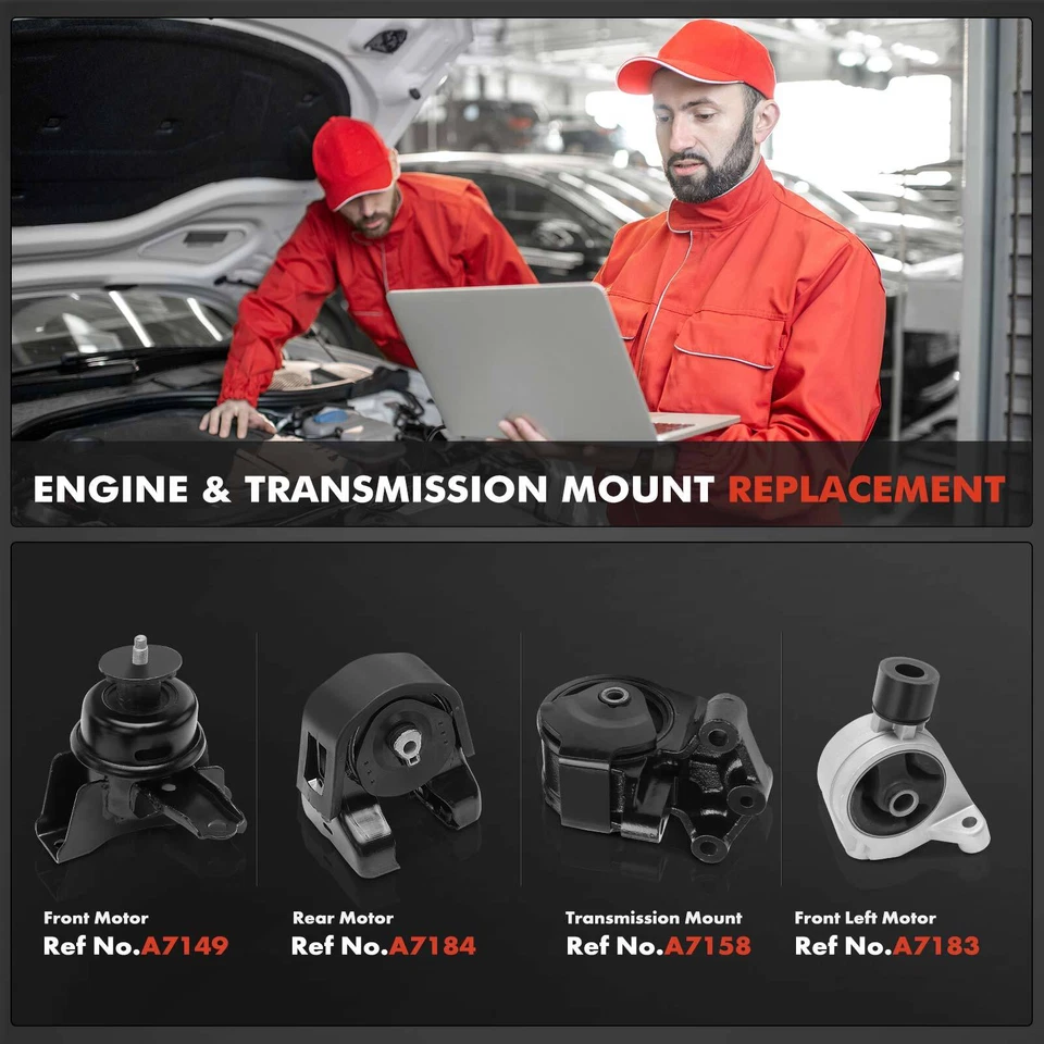 4x Motor y transmisión y montaje para Kia Sedona Hyundai Entourage 07-10 Foto 2 de 4