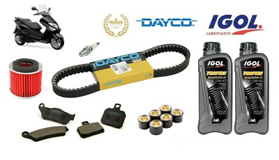 Pack Révision Complet Pour Gilera Nexus 500 - Courroie, Filtre, Bougie, Frein, Huile - Neuf