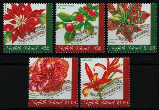 Norfolk-Insel 2001 - Mi-Nr. 770-774 ** - MNH - Blumen / Flowers