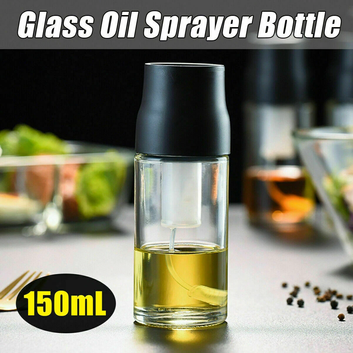 150ML Kitchen Cooking Olive Oil Dispenser Bottle Sauce Vinegar Jar Glass Pot
Opens in a new window o