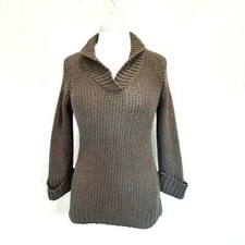 Comptoir Des Cotonniers Brown Knit Sweater Size Small