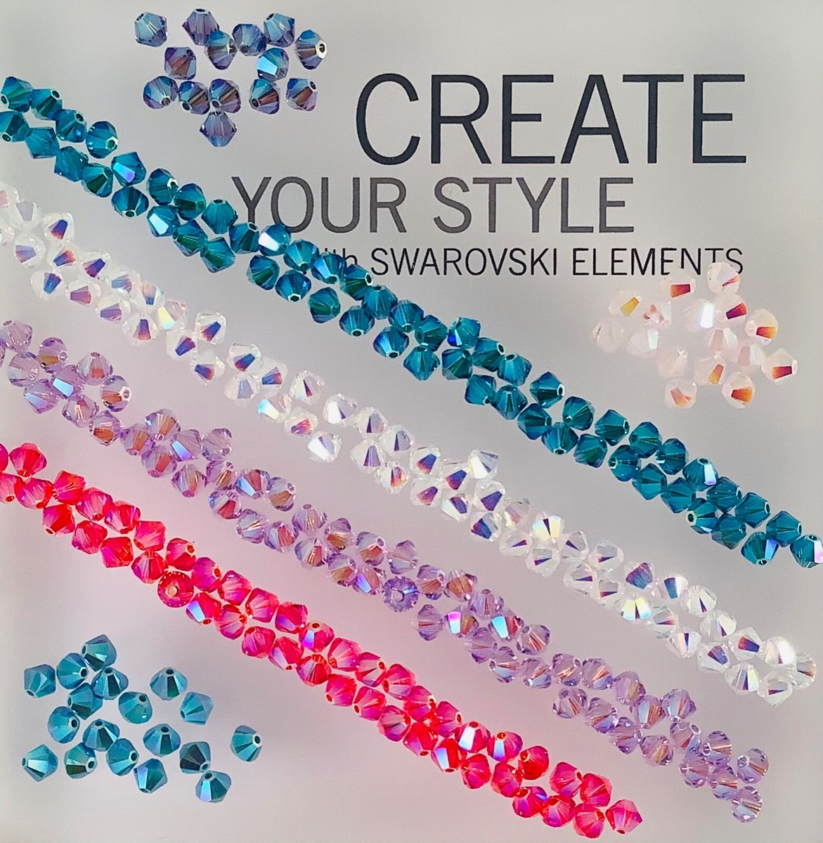 Swarovski® Crystal 4mm AB 2X Colors -#5328 Bicone Beads 36 PK