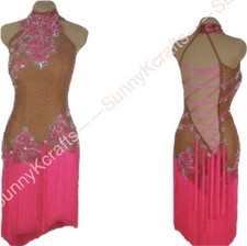 Tassel Latin Dance Dress Clothing Salsa Costume Ballroom Competition SMOOTH