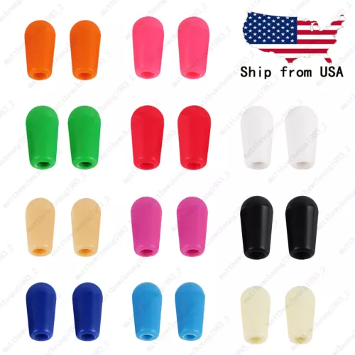 2x American #8-32 Toggle Switch Tip For USA Gibson Pickup Switch 11 Colors