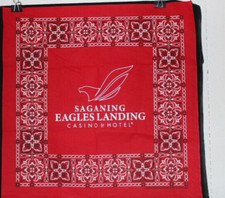Hav-A-Hank Bandana Advertising Memorabilia Saganing Eagles Landing Casino Hotel