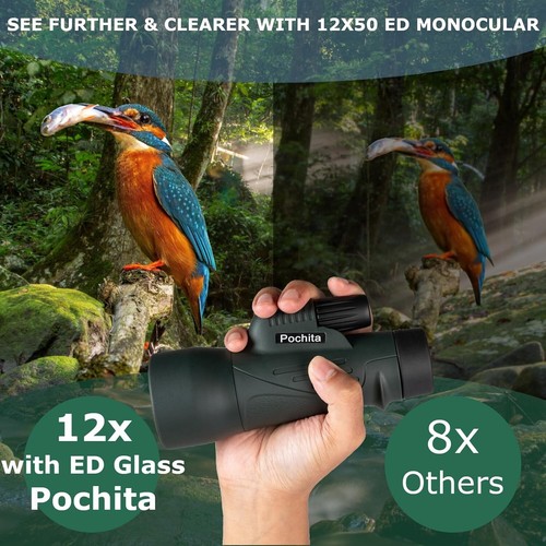 High-Powered Monocular with FMC Lens - Compact Telescope for Travel Adventures - Picture 5 of 10