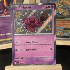 NM! Tinkatink (165/091) Paldean Fates Baby Shiny Rare Pokemon Card! FAST P&P!