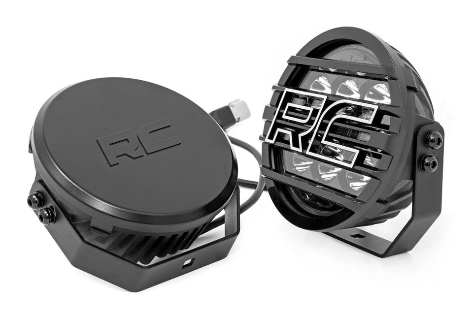 Rough Country 6.5" Serie Negra con Luces LED Redondas DRL Ámbar | Par - 70805B Foto 2 de 4