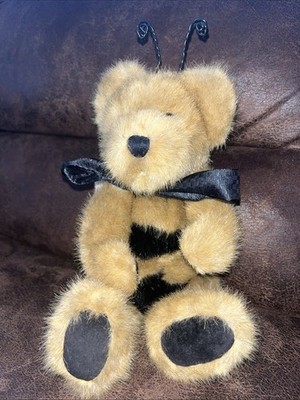 Clover L Buzzoff Bear Bee Black Brown  Boyds Plush 10'' Toy 85-99 vintage Teddy