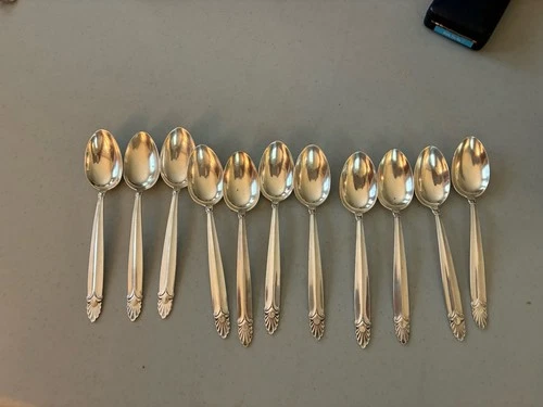 New Listing11 International Sterling Teaspoon Lot 279 Grams Well Below Spot!