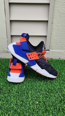Nike Men's Air Huarache Drift Premium Shoe, Black/Orange/Lagoon/Violet, SIZE 11