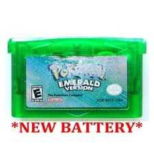 pokemon emerald game card Booster Pack Hos Kelz0r finder du bde nye Pokemon Emerald GBA with Book