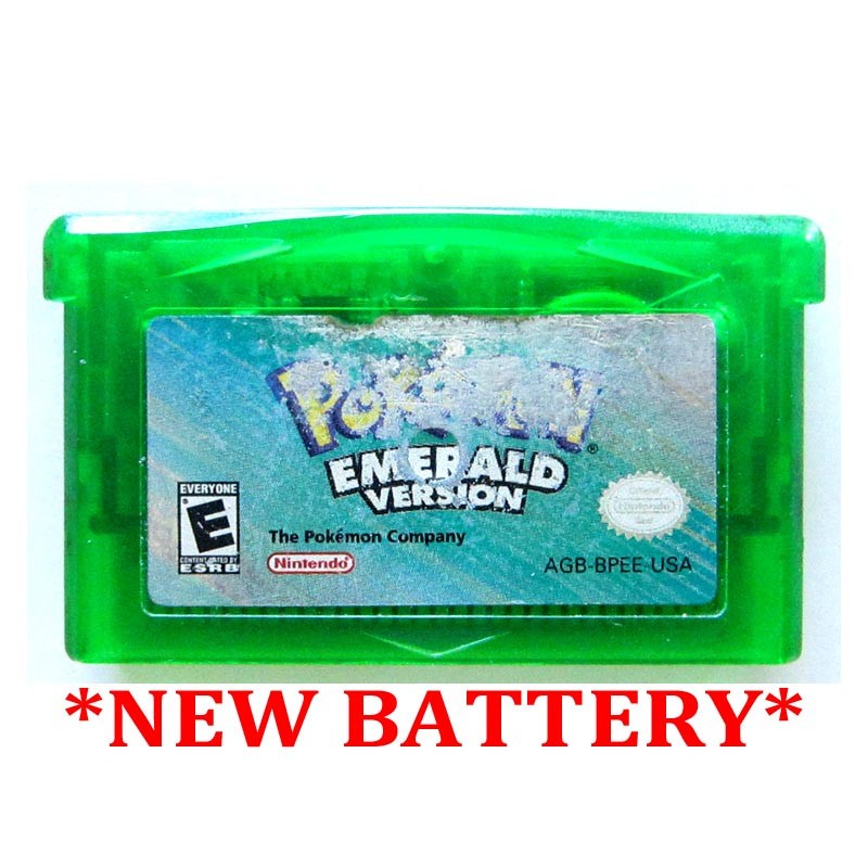 Pokemon Emerald Version * New Battery * (Game Boy Advance Gameboy) * AUTHENTIC *
