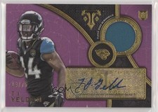 2015 Topps Triple Threads Rookie Relics Purple 14/75 TJ Yeldon Auto 0a3