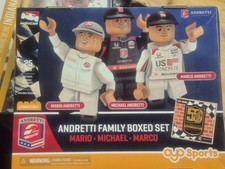 Indy 500 Andretti Family Boxed Set AYO Sports Figure Mario, Michael, Marco Lego