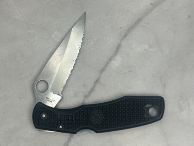 SPYDERCO ATS-55 ENDURA SEKI CITY JAPAN Serrated Blade Pocket Knife