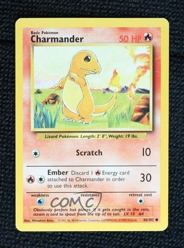 Charmander Pokemon Base Set #46 1999