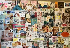 Lot of 100+~1940s~1950s~Little Ads & Cutouts~Ephemera~Collage~Junk Journals!