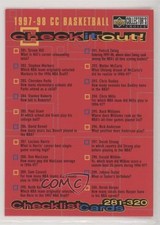 1997-98 Upper Deck Collector's Choice Checklist Checklist Cards 281-320 #398 0q3