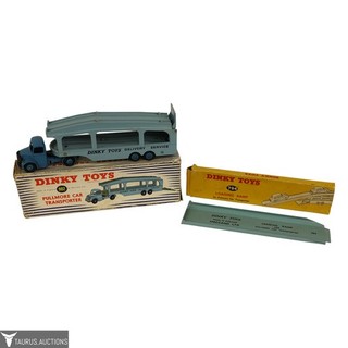 Vintage Dinky Toys 982 Pullmore Car Transporter & 794 Loading Ramp w/ Boxes