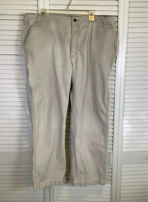 Carhartt Relaxed Fit Rugged Canvas Work Pants Mens 42 X 30 #100095-285 Sand Work