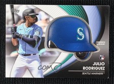 2022 Update Commemorative Batting Helmet Manufactured Relics Julio Rodriguez 5v0