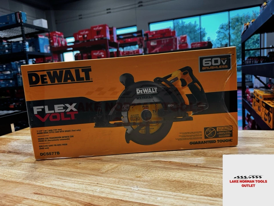 DEWALT DCS577B 60V MAX FLEXVOLT 7-1/4" Worm Drive Style Circular Saw (Tool Only) - Image 2 of 4