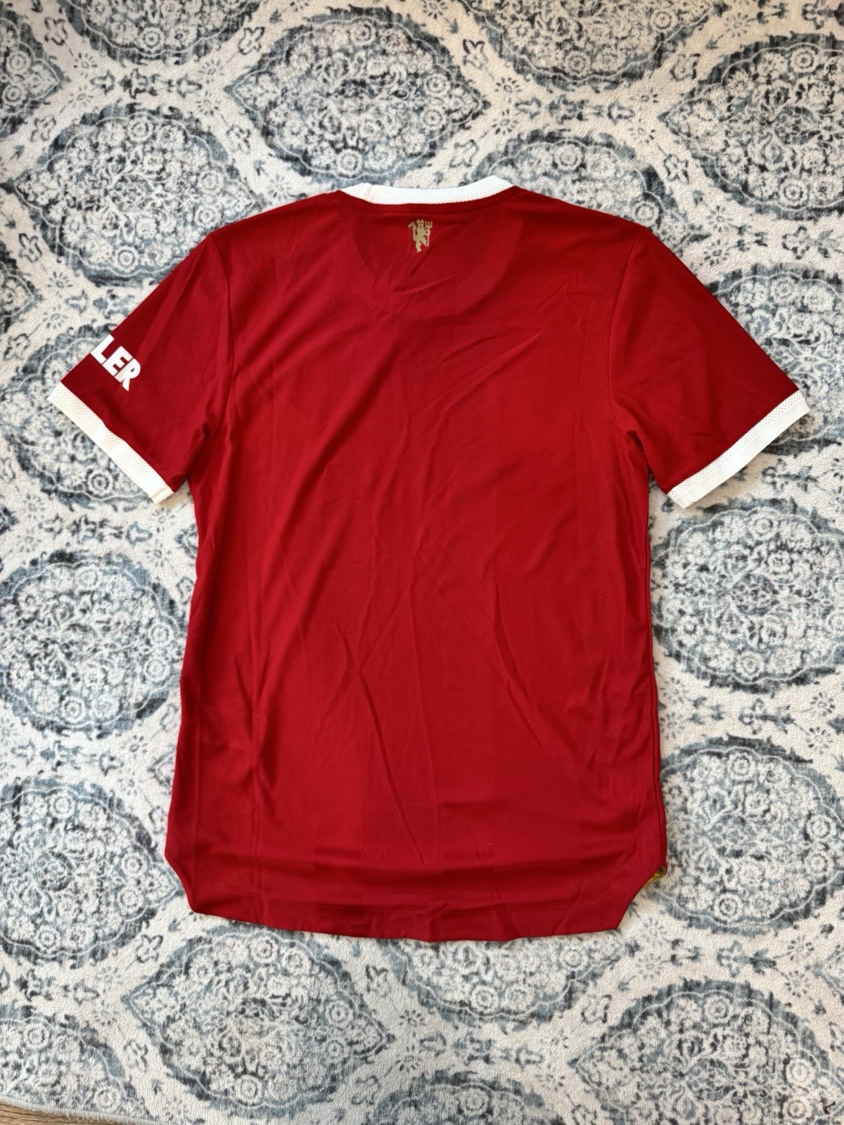 Adidas H31090 2021/22 Manchester United Authentic Home Jersey Red Men’s Size S thumbnail 2