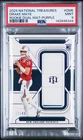 2024 NATIONAL TREASURES RC DUAL MATERIALS PURPLE #DME DRAKE MAYE 17/49 PSA 9