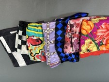 Lot of 7 Women  s Fashion Scarves Floral Geometric Square Oblong Multicolor