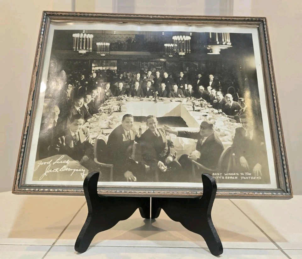 Rare Vintage Jack Dempsey Pittsburgh Pitt Panthers Black and White 11x14 Photo - Image 3 of 4