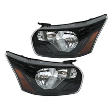 Labwork Left&Right Headlights For 2015-2021 Ford Transit 150 250 Halogen Black