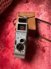 Vintage Bell  Howell 319 Movie Camera with Sunometer and Leather Carrying Case