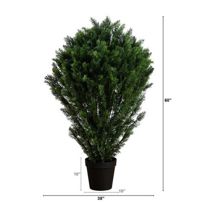 5  Artificial Cedar Bush UV Resistant (Indoor/Outdoor)