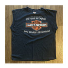 Harley Davidson Men's Sleeveless T Shirt Black Large Fresno CA Graphic Biker