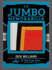 2025 Leaf In The Game Used Dick Williams Jumbo Jersey Patch Baseball Card 1/6