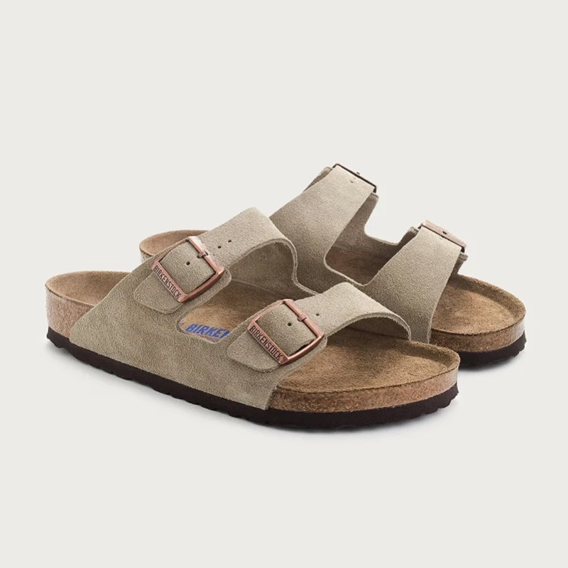 Birkenstock Arizona Taupe Suede Leather Women's and Men's Sandals Sizes 37-45