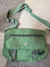 PRADA Shoulder Bag Nylon Green From Japan Prada