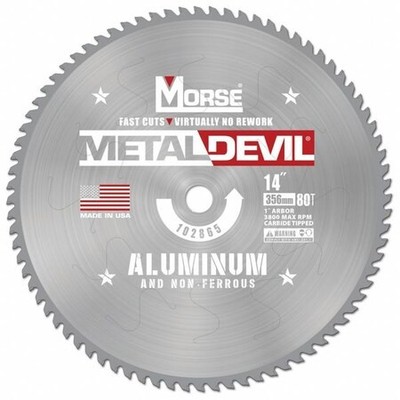 Morse 102865-Wwg Circular Saw Blade,14 In Blade,80 Teeth