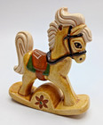 Vintage Rocking Horse Pottery/Chalk Christmas Ornament /Figurine — photo 6