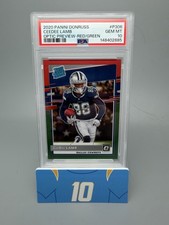 Ceedee Lamb 2020 Donruss Optic Preview Red Green Rated Rookie Card #P306 PSA 10. rookie card picture