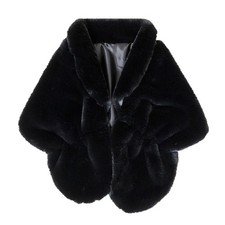 Faux Fur Shawls Wraps Women Stole Bridal Bridesmaids Cloak Cape Wedding Coat