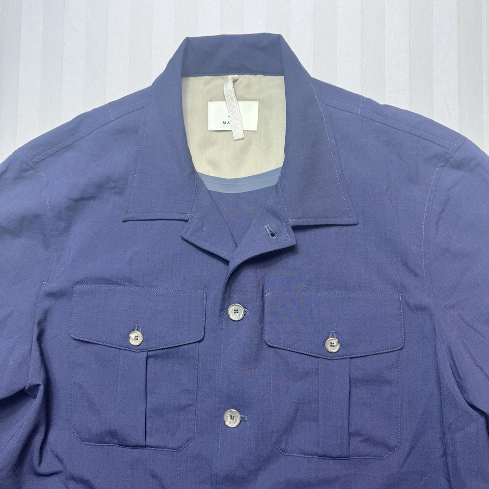 Camisa masculina MYTHS vestuário UE 50 mistura de lã feita na Itália EUA 40 - Imagem 2 de 4