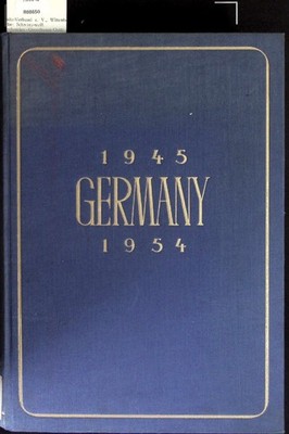 Germany 1945-1954. Boas, William S.: