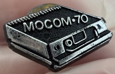Spilla da bavero smaltata radio Motorola MOCOM-70 vintage - spilla in metallo da collezione anni 70