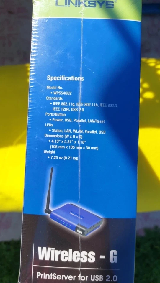 NEW SEALED - Linksys WPS54GU2 Wireless-G PrintServer for USB 2.0 ⭐️ - Image 3 of 4
