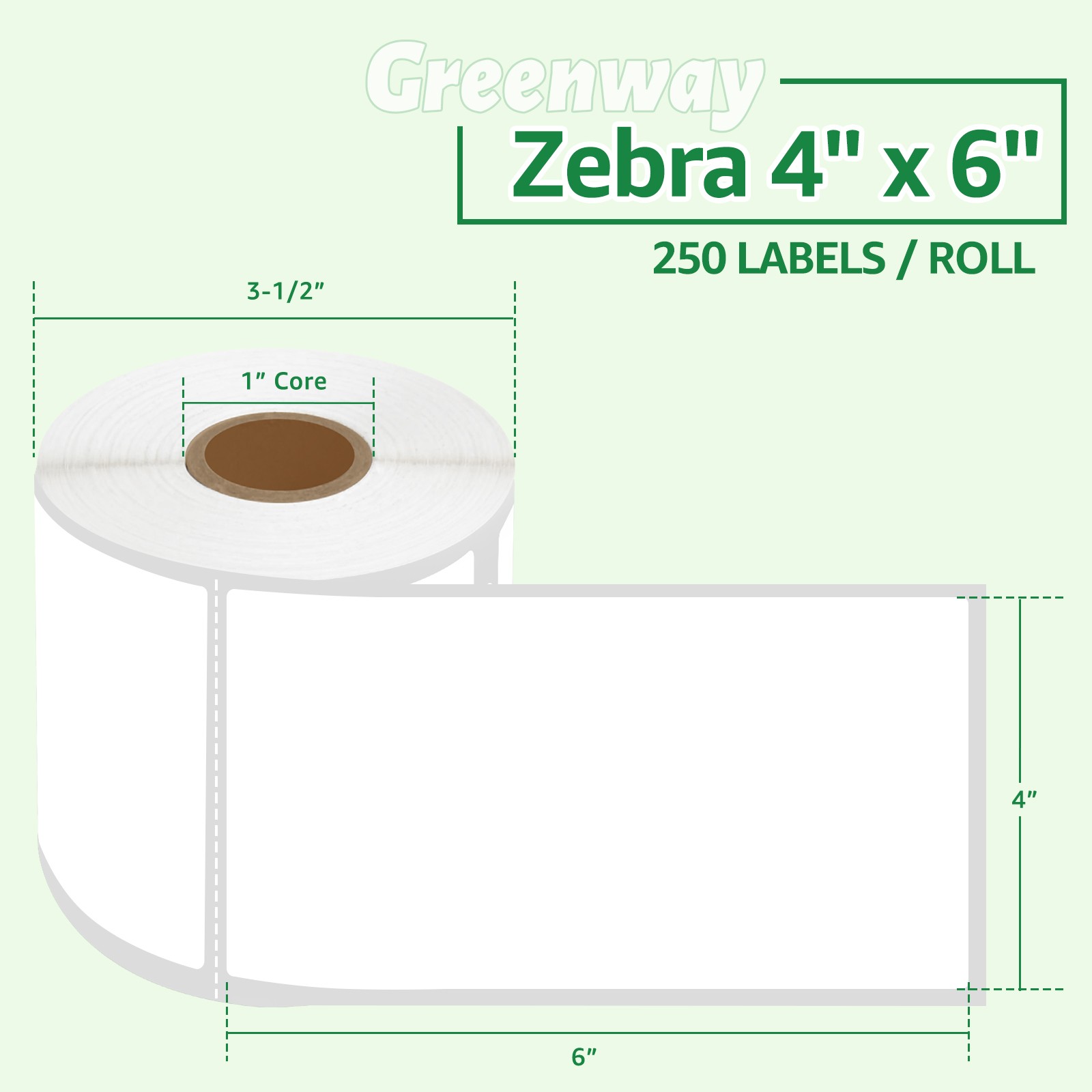 5 ROLLS Mailing Postage Shipping Label Compatible with Zebra 2844 ZP-450 ZP-500